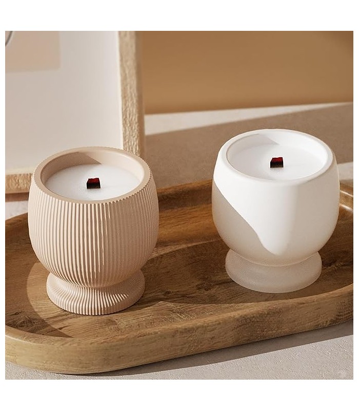 Molde silicona copa rayas verticales 6.7x6.8cm