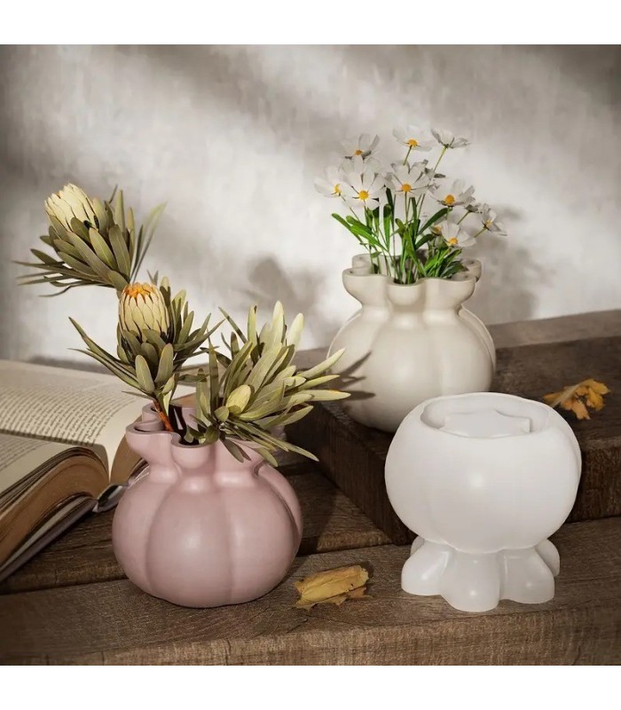 Molde silicona florero bordeado 9.6x11.2cm