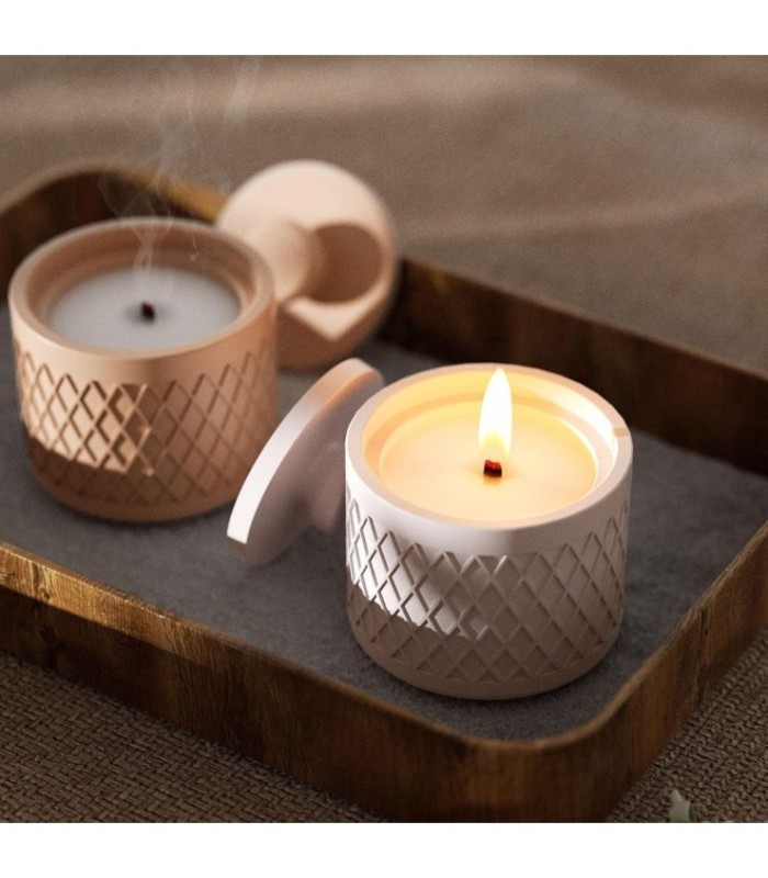 Molde silicona frasco con tapa 7.5x9.5cm