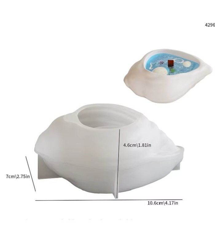 Molde silicona caracol 7x10.6cm