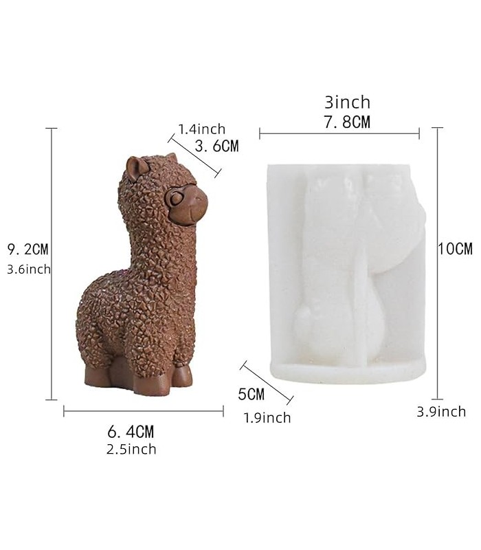 Molde silicona alpaca 8x10cm