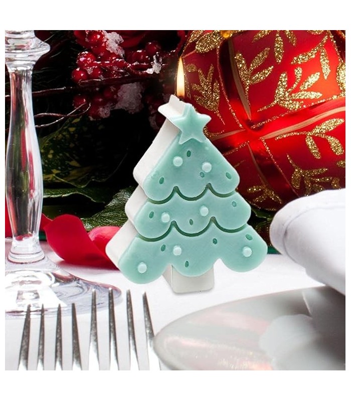 Molde de silicona árbol navideño 9.2x8.8cm