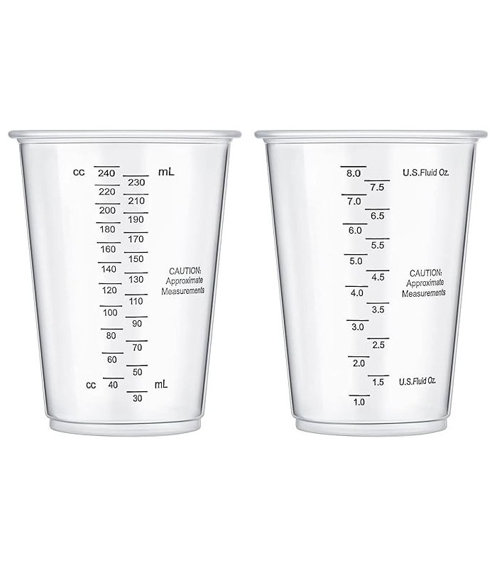 Vaso medidor de plastico de 240ml (8 oz)