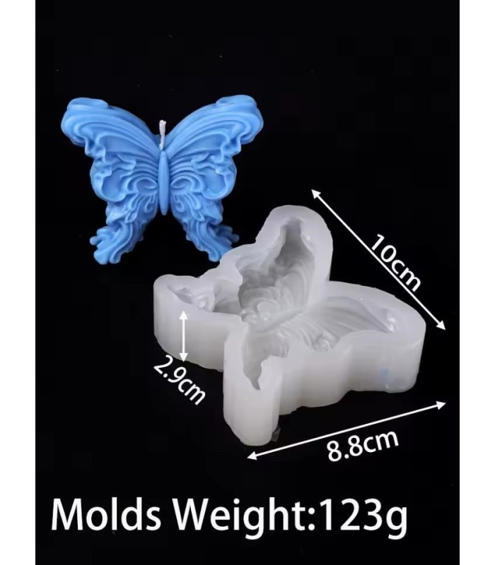 Molde silicona mariposa borde irregular 9x10cm