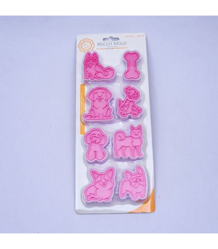 Molde para galleta diseño surtido 8pc
