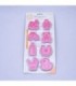 Molde para galleta diseño surtido 8pc