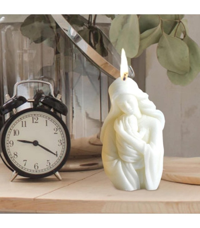 Molde de silicona vela Madonna y bebe 12.5x8cm