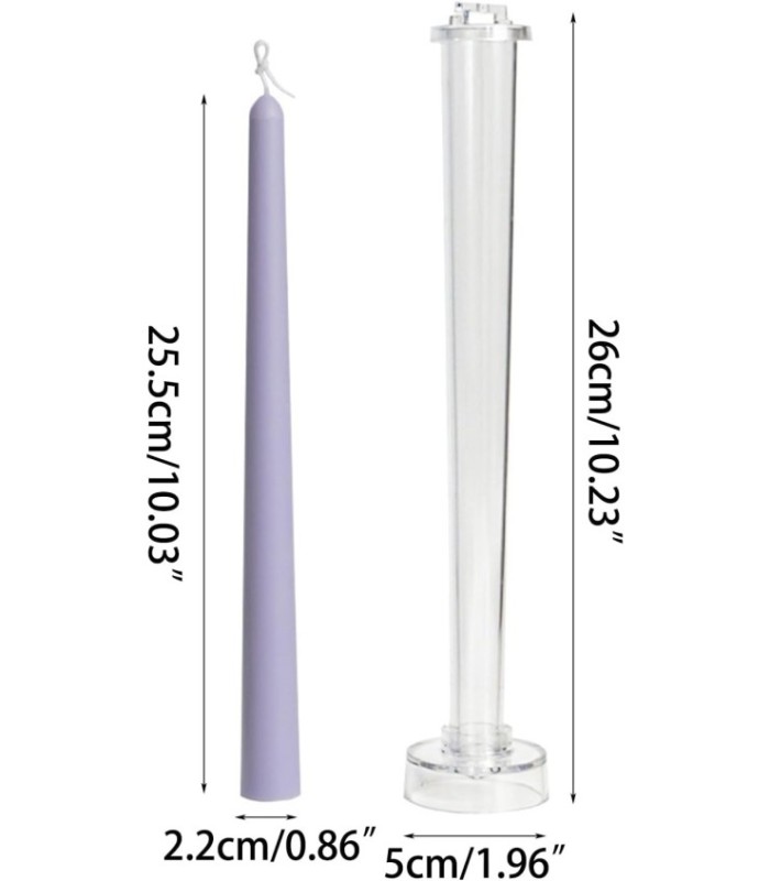 Molde acrílico tubo 26x5cm