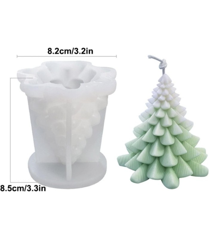 Molde de silicona arbol de navidad 84x85mm
