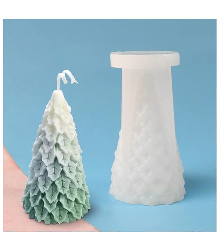 Molde de silicona árbol navideño 10.8x6cm