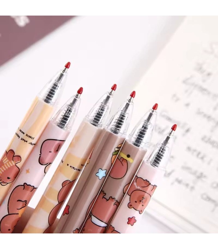 Boligrafo negro diseño capibara