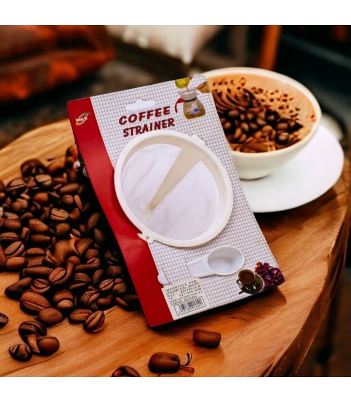 Colador para café con cuchara
