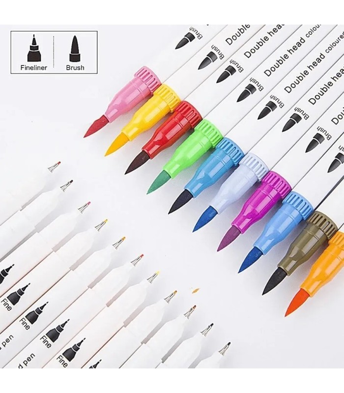 Pincel doble punta 72pc giorgione