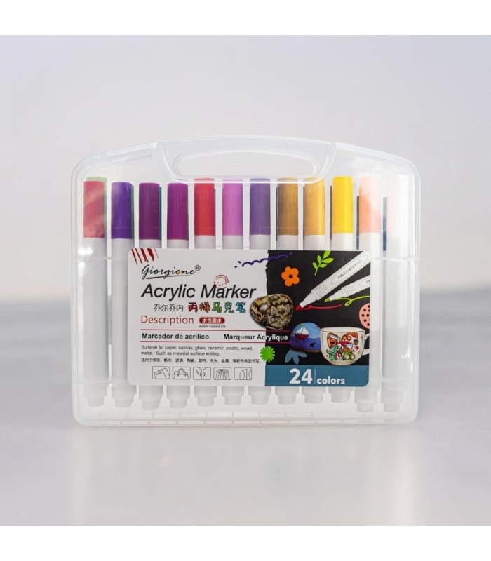 Pincel acrílico 24pc giorgione