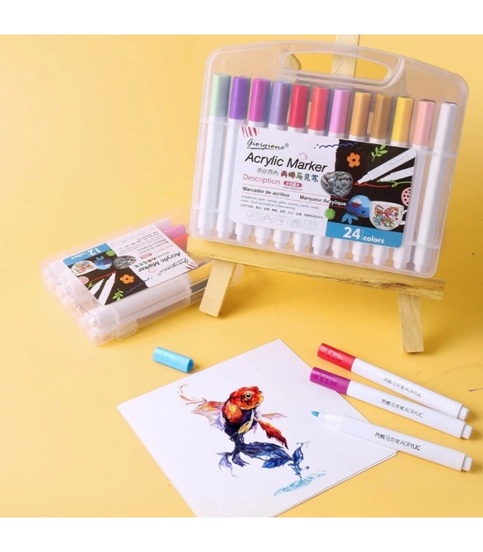 Marcadores acrílico 24pc giorgione