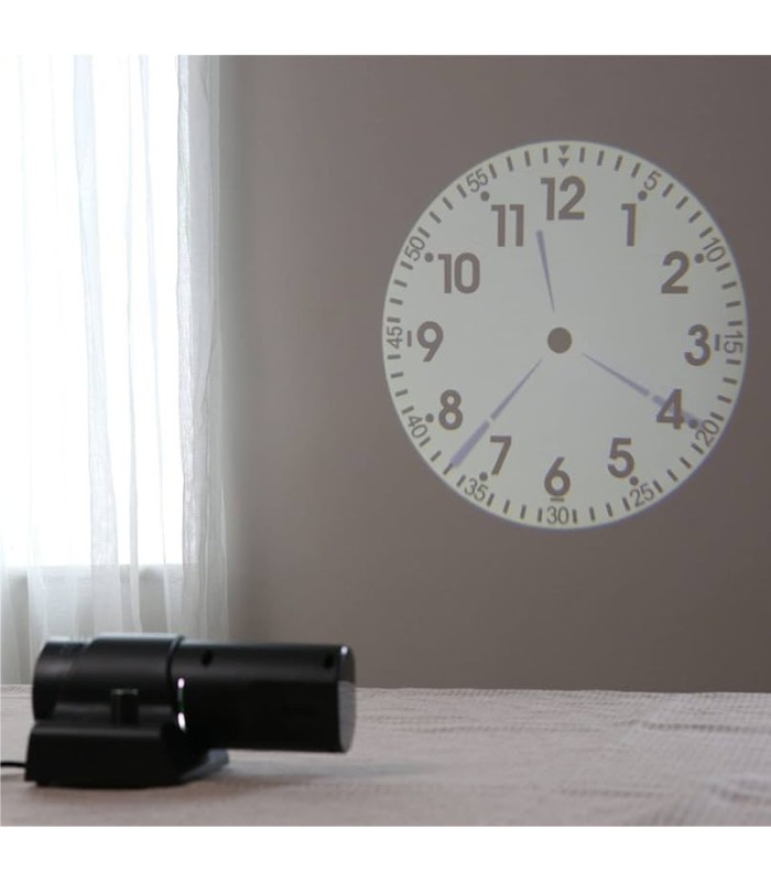 Proyector de reloj analógico con control