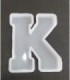 Molde de silicona letra K 180x145mm