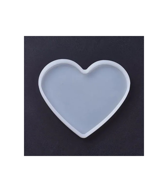 Molde silicona porta vaso corazon 19x16.5x1.2cm