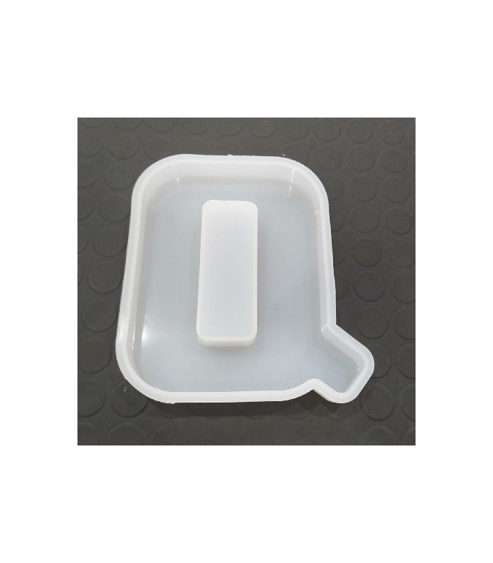 Molde de silicona letra Q 180x160mm