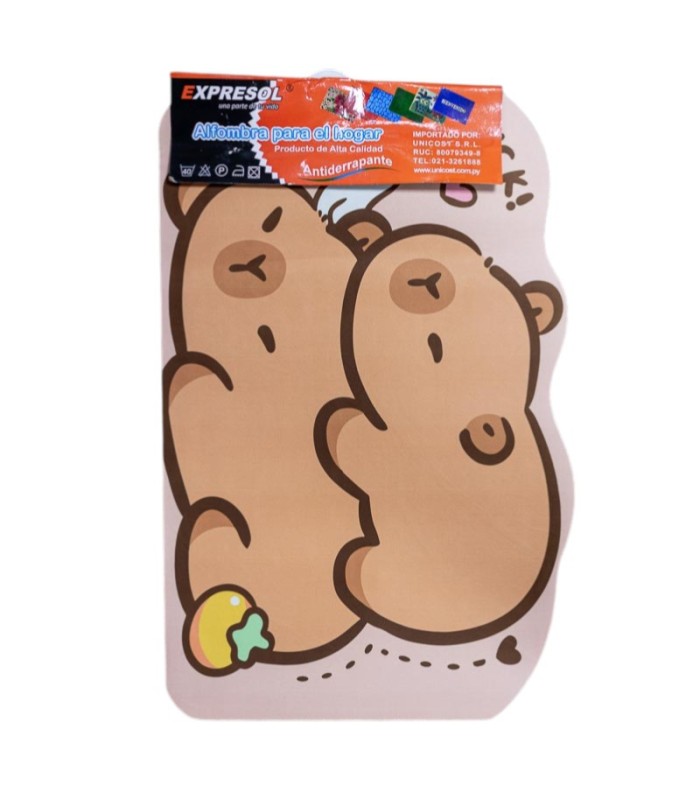 Alfombra capibara borde irregular 58x38cm