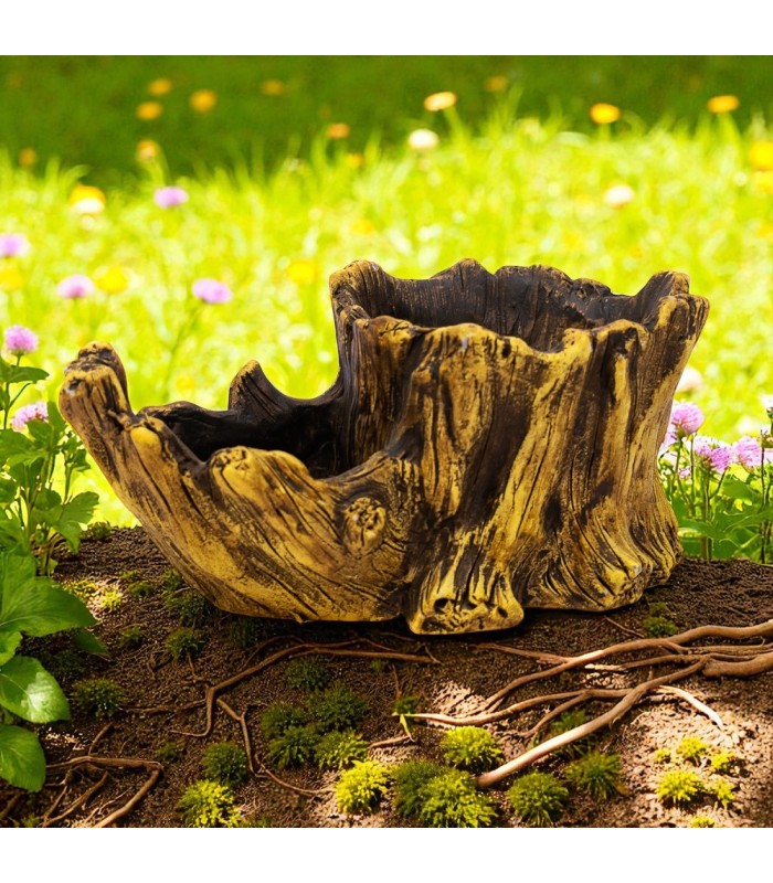 Maceta diseño de tronco 2 divisorias