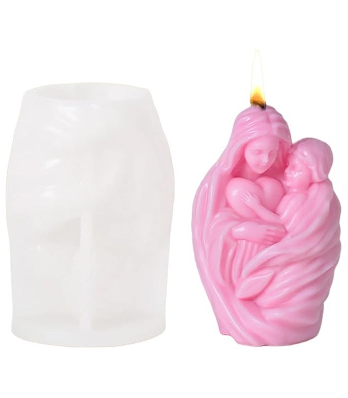 Molde silicona virgen con niño 7.1x11cm