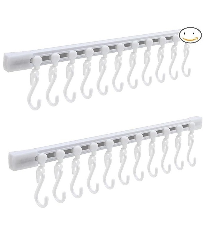 SOPORTE CON GANCHO MOVIBLE 10 CABEZA