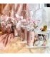 Bolsa transparente con boton 19x15x7cm