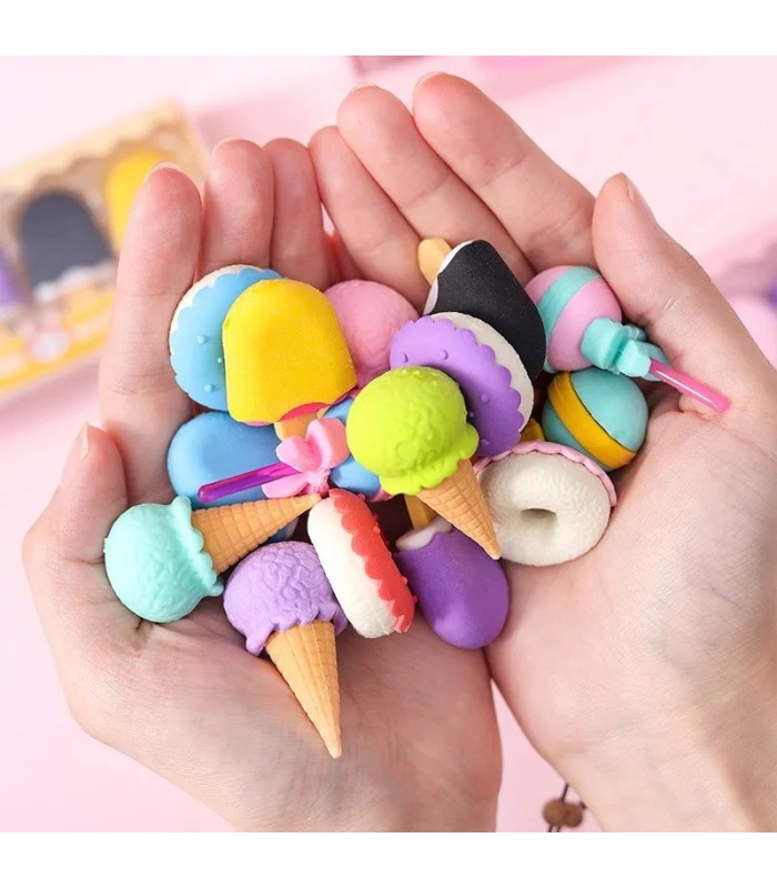 Borrador surtido infantil con formas 4 piezas