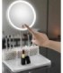 ESPEJO LED CON BASE Y ORGANIZADOR CARGA USB