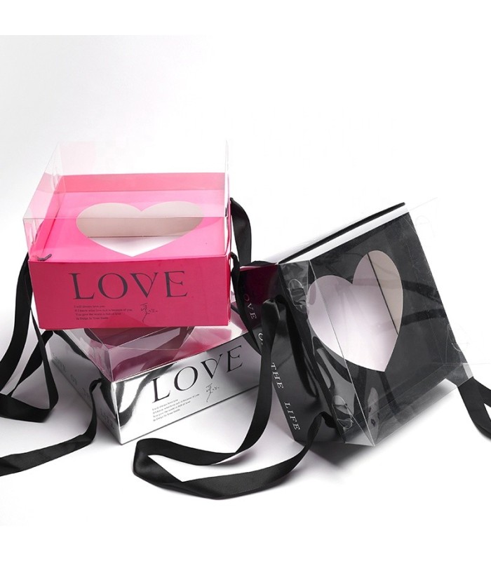 CAJA CORAZON VISOR ELEVADO 2PC 23x23x15CM