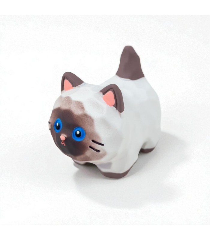 CHICHE GATO BLANCO Y MARRON