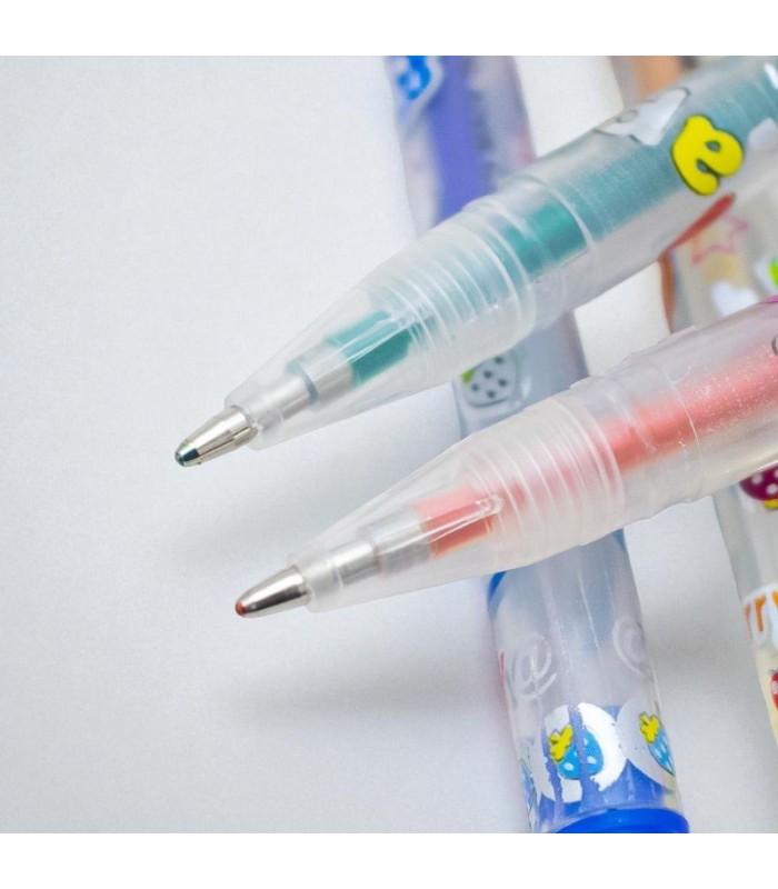 Bolígrafo flúor 8 piezas