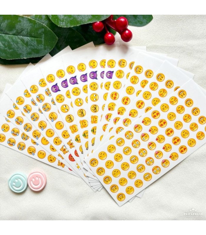 Sticker emoticon blister de 12 hojas