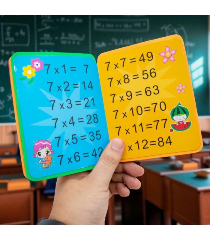 Libro de goma Eva multiplicación