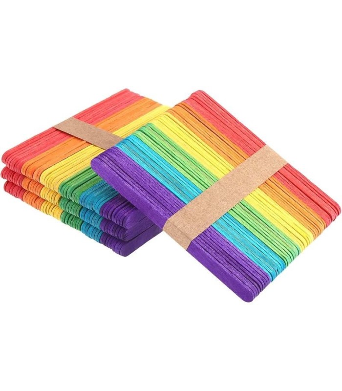 PALITO DE HELADO COLORIDO 50PC