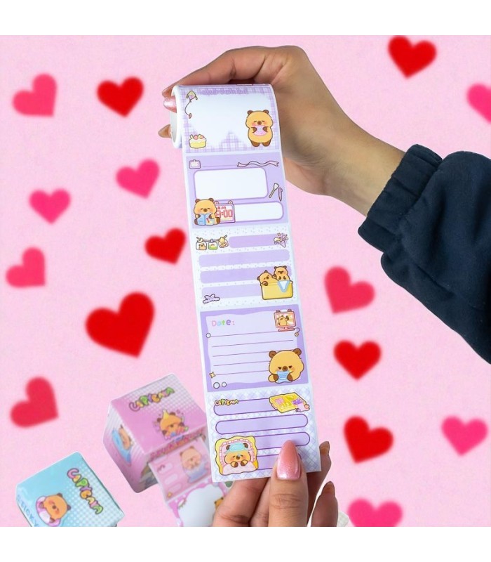 Rollo de rotulo capibara 256 hojas