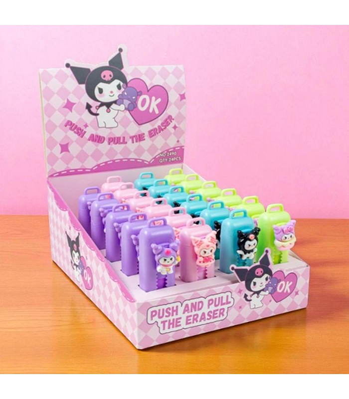 BORRADOR RETRACTIL KUROMI LABUBU