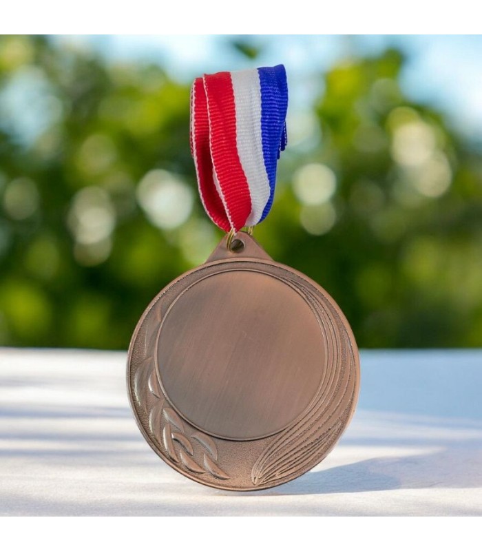 MEDALLA METALICA P/ GRABADO BRONCE 7CM