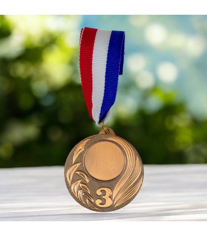Medalla metalica puesto 3 bronce 5cm
