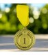 Medalla metálica puesto 1 oro 5cm