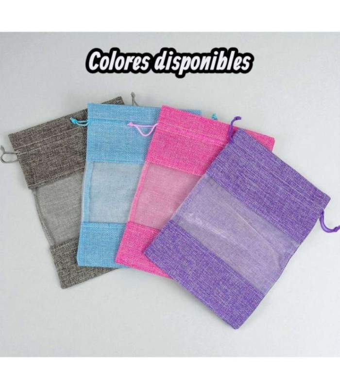 bolsita de yute 23x17cm paquete de 10pcs