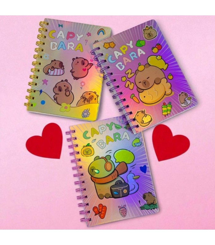 ANOTADOR CAPYBARA TAPA DURA 80PG B502