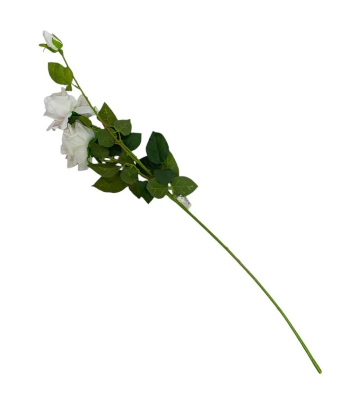 Flor  rosa 3 cabeza 107cm