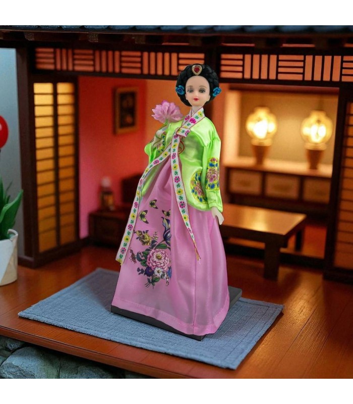 Muñeca decorativa asiatica surtido 30cm