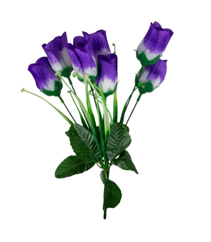 Flor rosa 7 cabeza 38cm