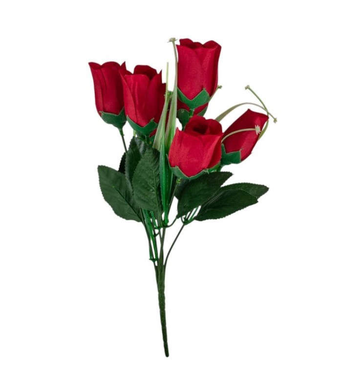 Flor rosa 7 cabeza 38cm