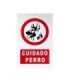 Cartel cuidado perro 20x30cm