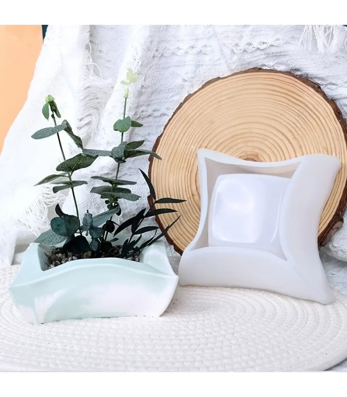 Molde de silicona para macetas 15x15cm