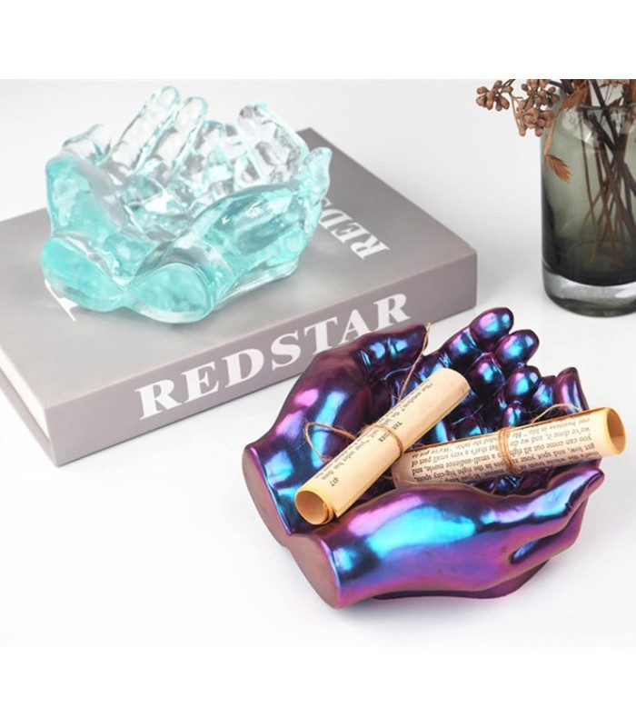 Molde de silicona mano 3D 15x15.7cm